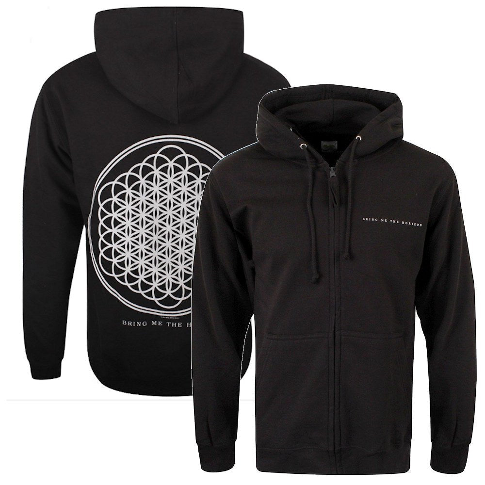 BRING ME THE HORIZON ブリングミーザホライズン (デビュー 20周年 ) - FLOWER OF LIFE /バックプリントあり / ジップ / パーカー・スウェット / メンズ - PGS